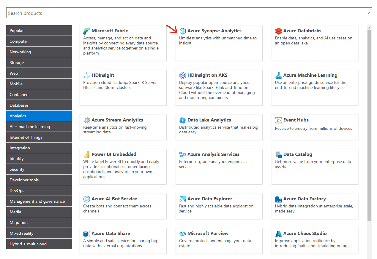 Azure Pricing Calculator Synapse Analytics