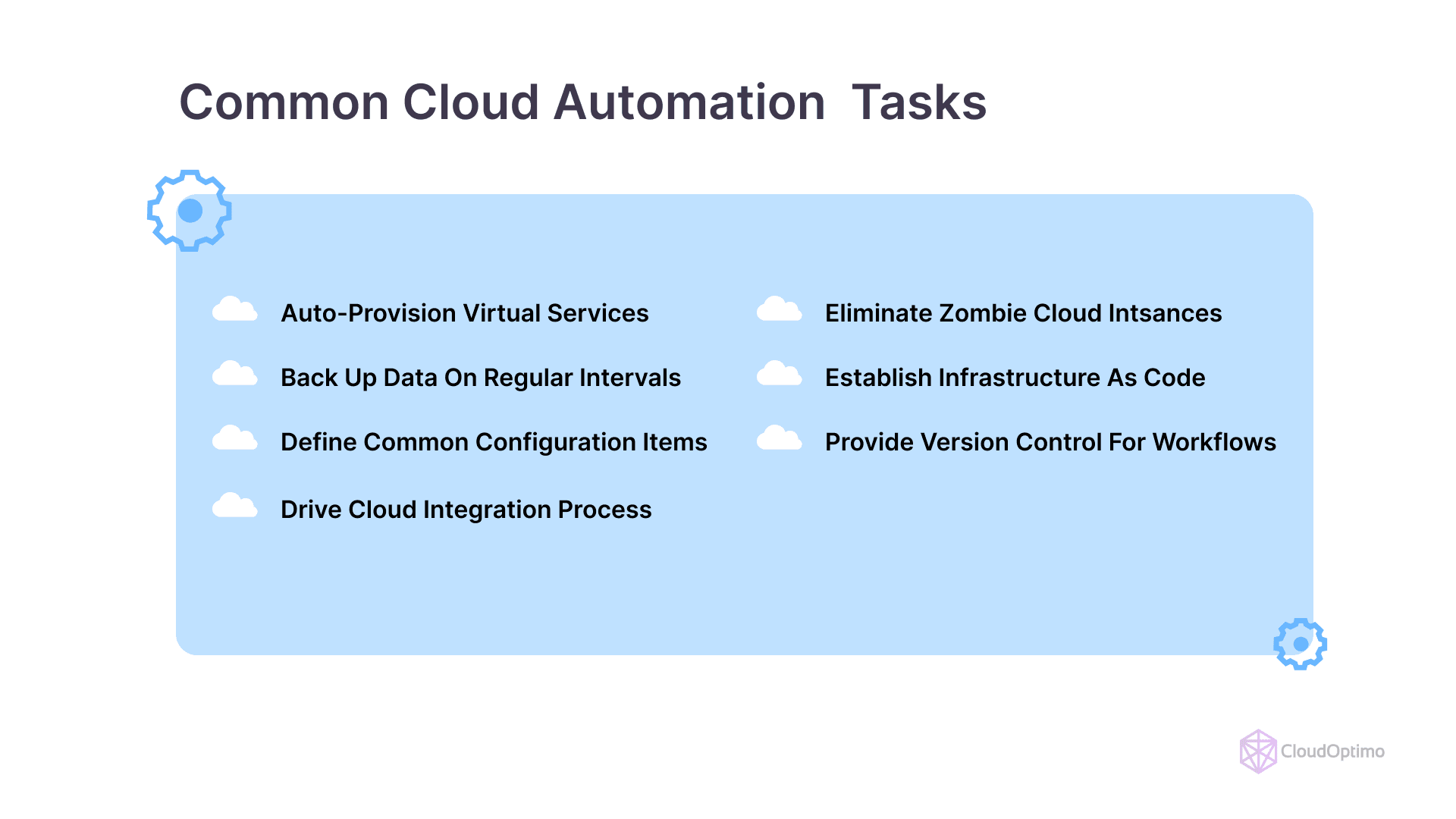 Common Cloud Automation Tasks