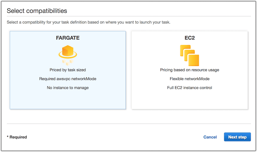 Fargate vs EC2